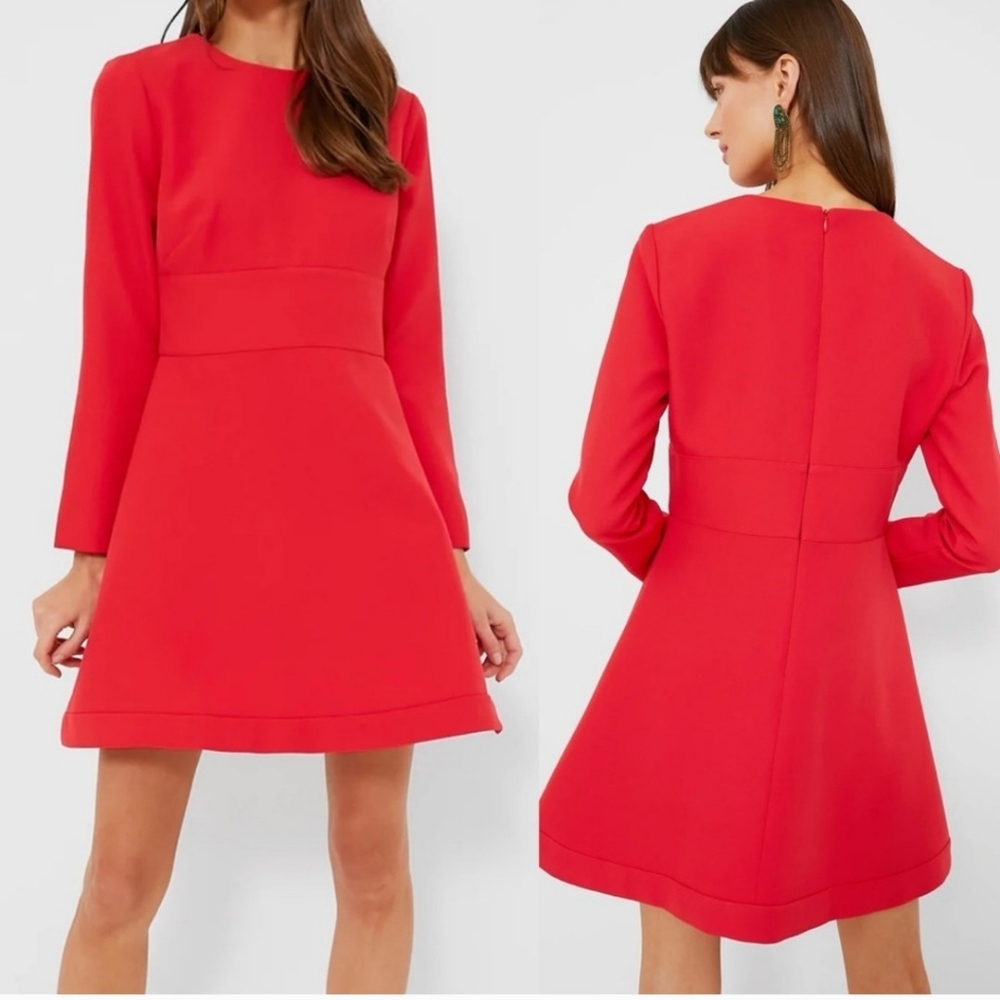 NEW Tuckernuck Elodie Fit & Flare Mini Dress: Red